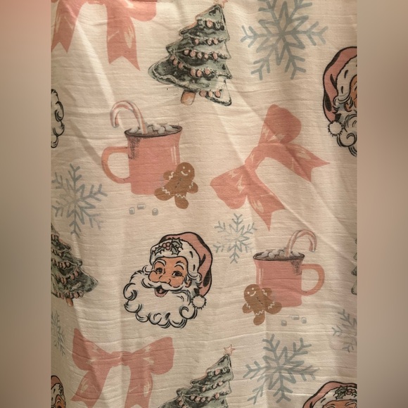 Printed Christmas Gauze Throw Blanket – Soft Plush Lined – 50x70 – NEW - Picture 4 of 8